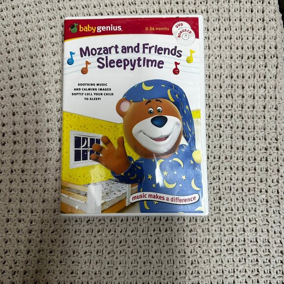 DVD Baby Genius Mozart & Friends Sleepytime Bonus CD Soothing music and calming - Picture 1 of 4